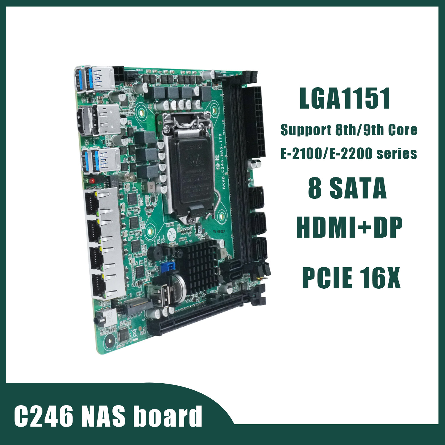 Nas Motherboard 8 Sata Mini Itx - Scheda Madre NAS C246 8 SATA