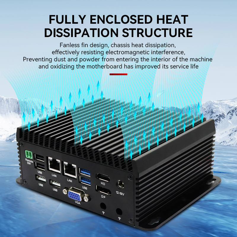 Fanless Industrial Pc Rs485 Core I7 - Quad Core N95 N97 Mini PC