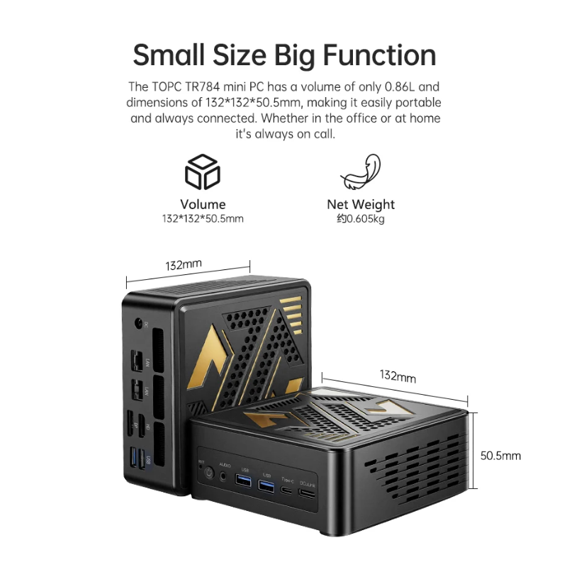 Mini PC TOPC OCuLink con Ryzen - Amd Ryzen 7 7840Hs Mini Pc recensione e prezzo